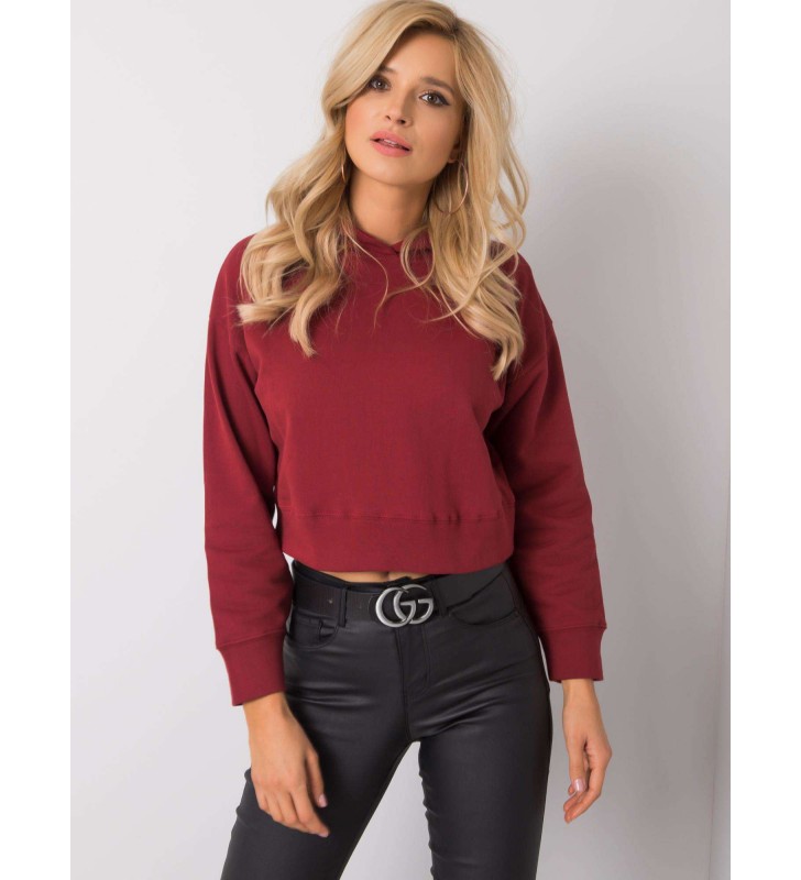 Bluza z kapturem TW-BL-G-046.99 bordowy