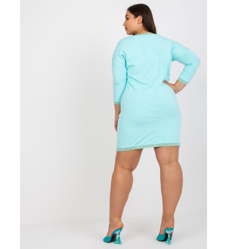 Tunika tunika plus size RV-TU-7740.05P mietowy