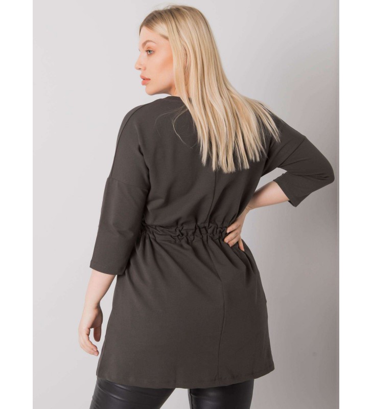 Tunika tunika plus size RV-TU-7033.84P ciemny khaki