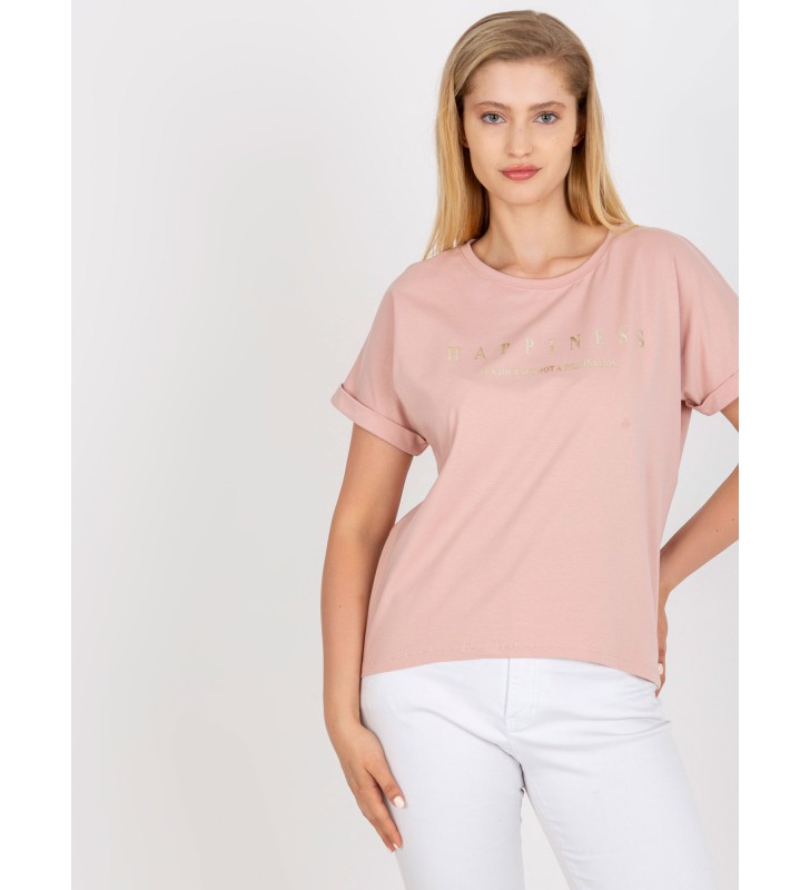 T-shirt plus size RV-TS-7776.02P jasny różowy