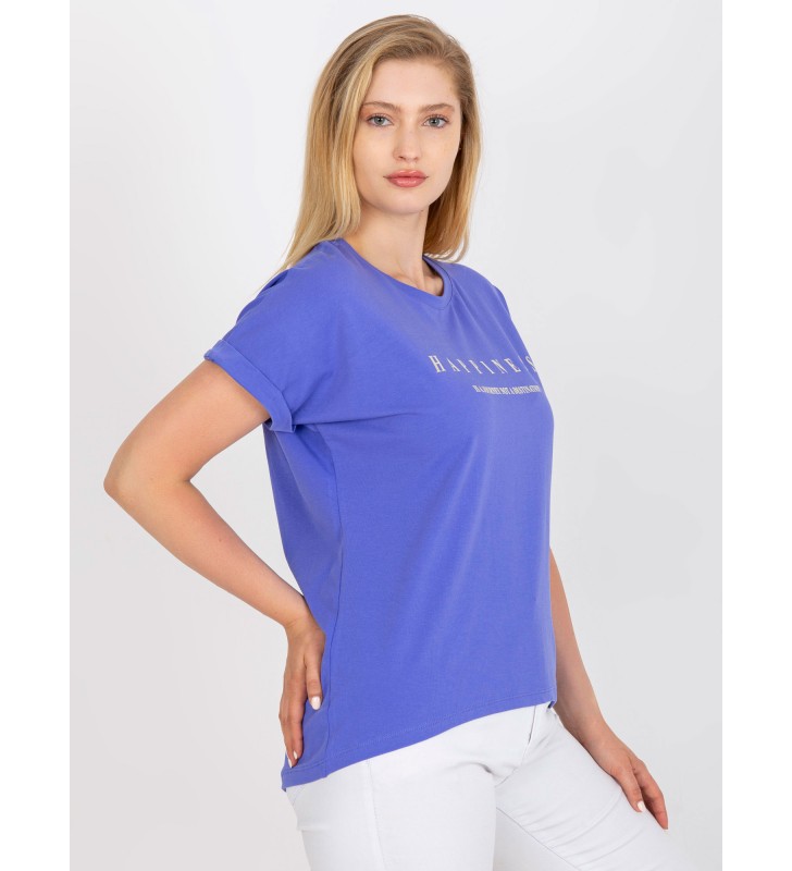 T-shirt plus size RV-TS-7776.02P fioletowy