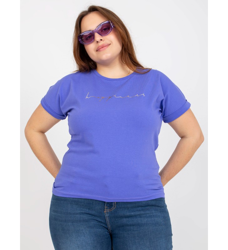 T-shirt plus size RV-TS-7774.16P fioletowy