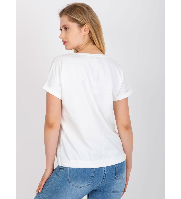 T-shirt plus size RV-TS-7657.68P biały