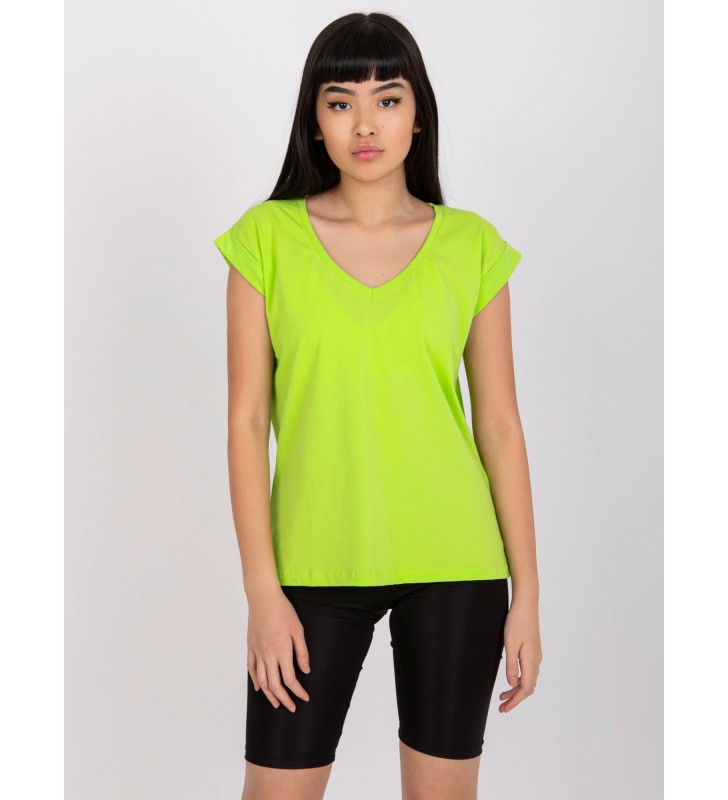 T-shirt jednokolorowy RV-TS-7543.12X fluo zielony