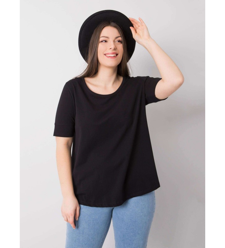 T-shirt plus size RV-TS-6330.92P czarny