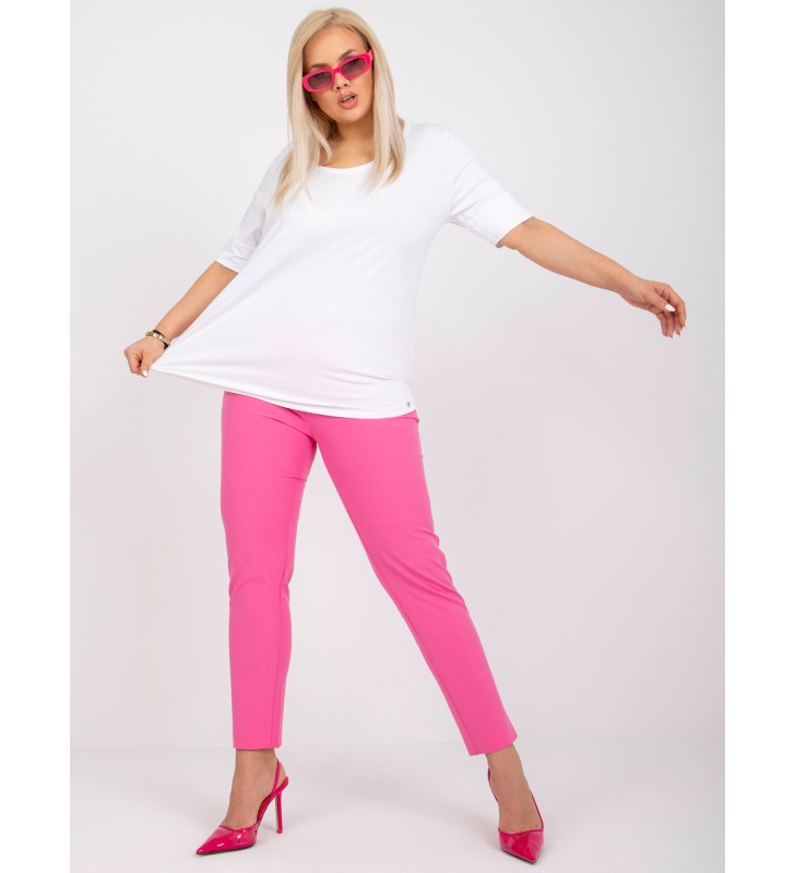 T-shirt plus size RV-TS-6330.92P biały