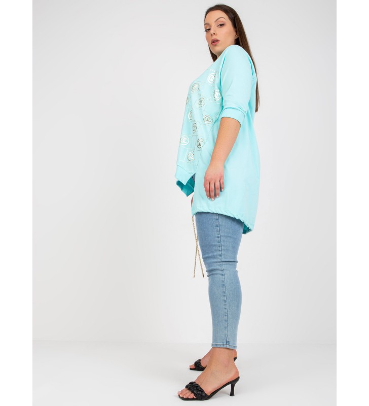 Sukienka plus size RV-SK-7726.56P mietowy