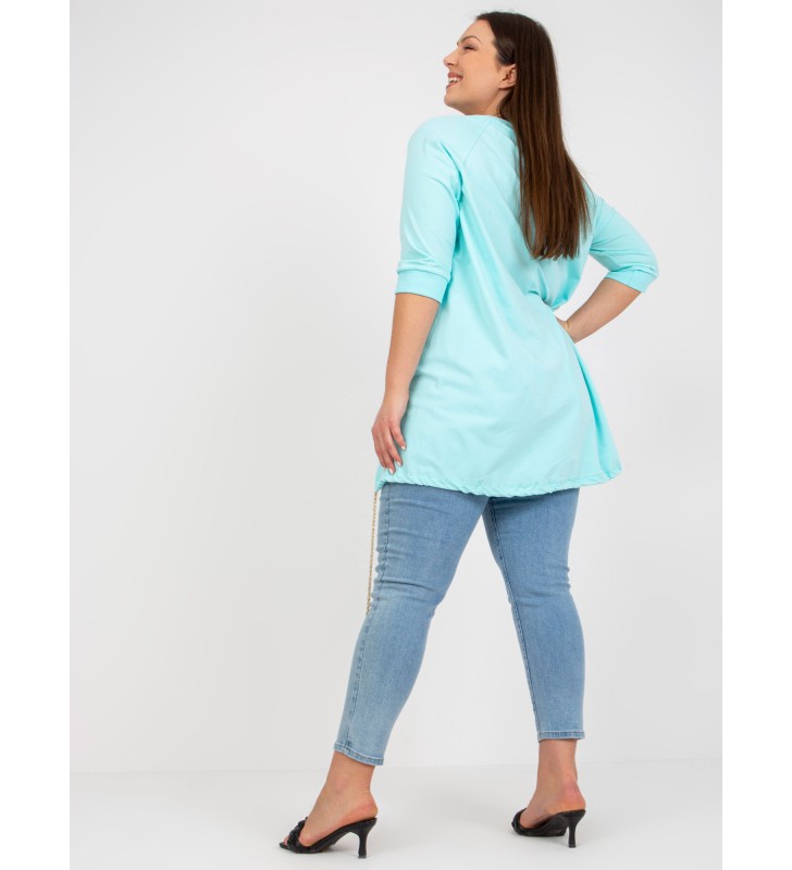 Sukienka plus size RV-SK-7726.56P mietowy