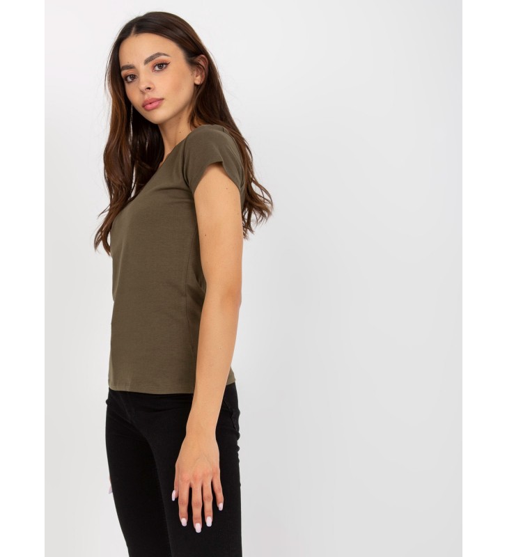 T-shirt jednokolorowy B-012.71P khaki