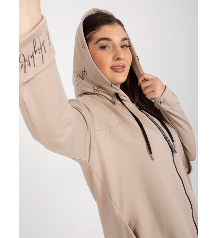 Bluza plus size RV-BL-8266.34P beżowy