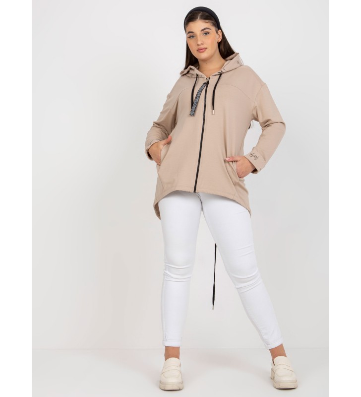 Bluza plus size RV-BL-8266.34P beżowy