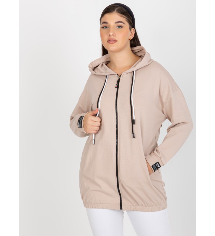 Bluza plus size RV-BL-8277.28 beżowy