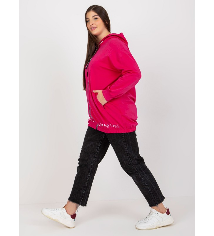 Bluza plus size RV-BL-8302.78 fuksjowy