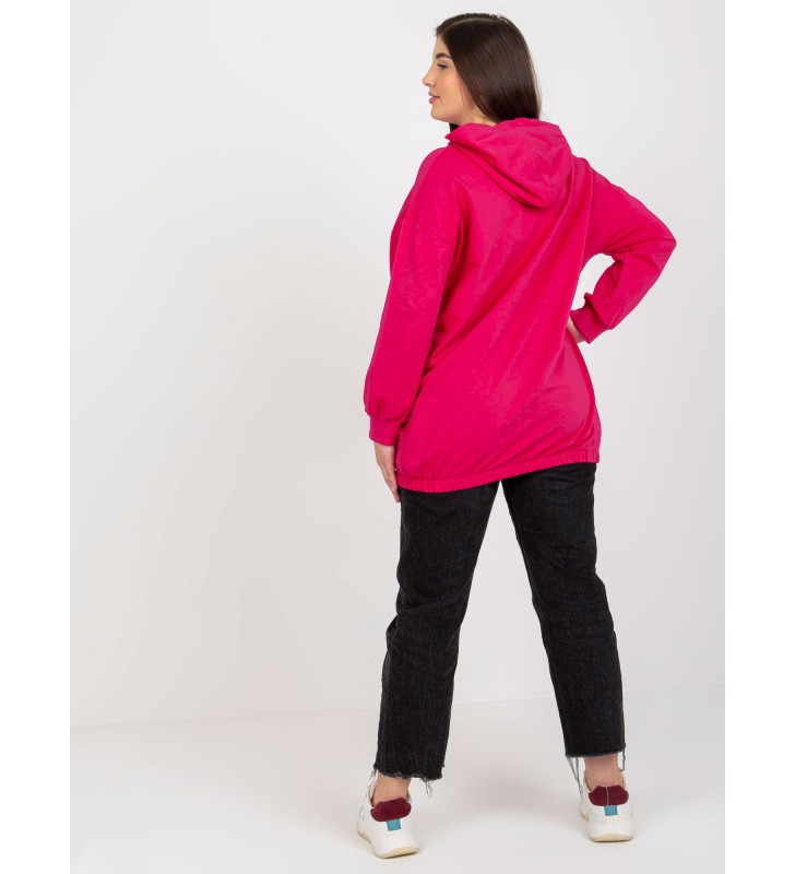 Bluza plus size RV-BL-8302.78 fuksjowy