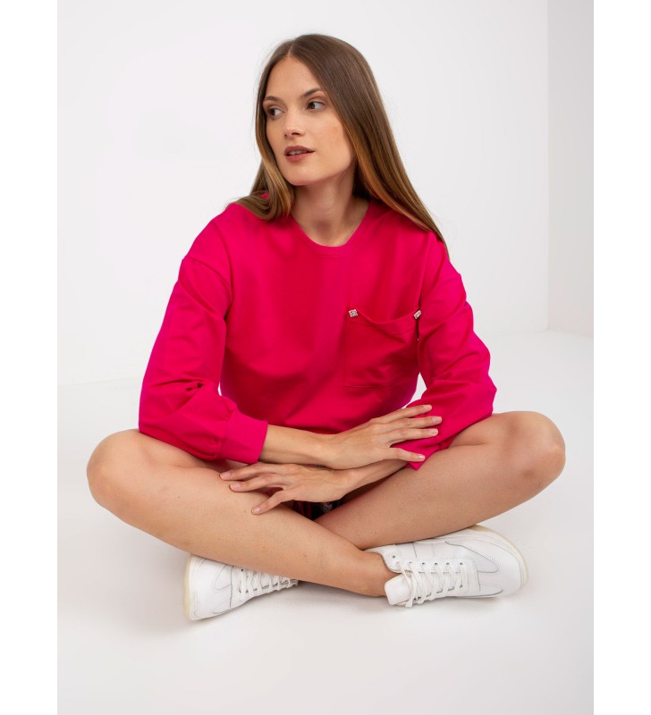 Bluza bez kaptura RV-BL-8066.32P fuksjowy