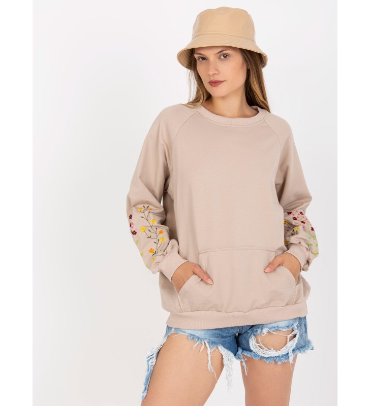 Bluza bez kaptura RV-BL-8061.97 beżowy