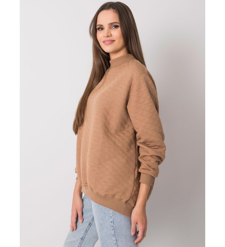 Bluza bez kaptura RV-BL-7447.29 camelowy