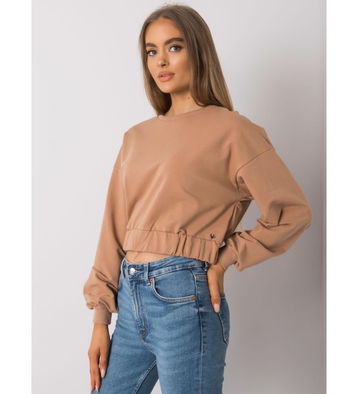 Bluza bez kaptura RV-BL-7252.31P camelowy