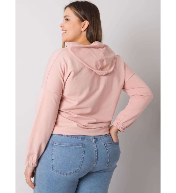 Bluza plus size RV-BL-7179.27 jasny różowy