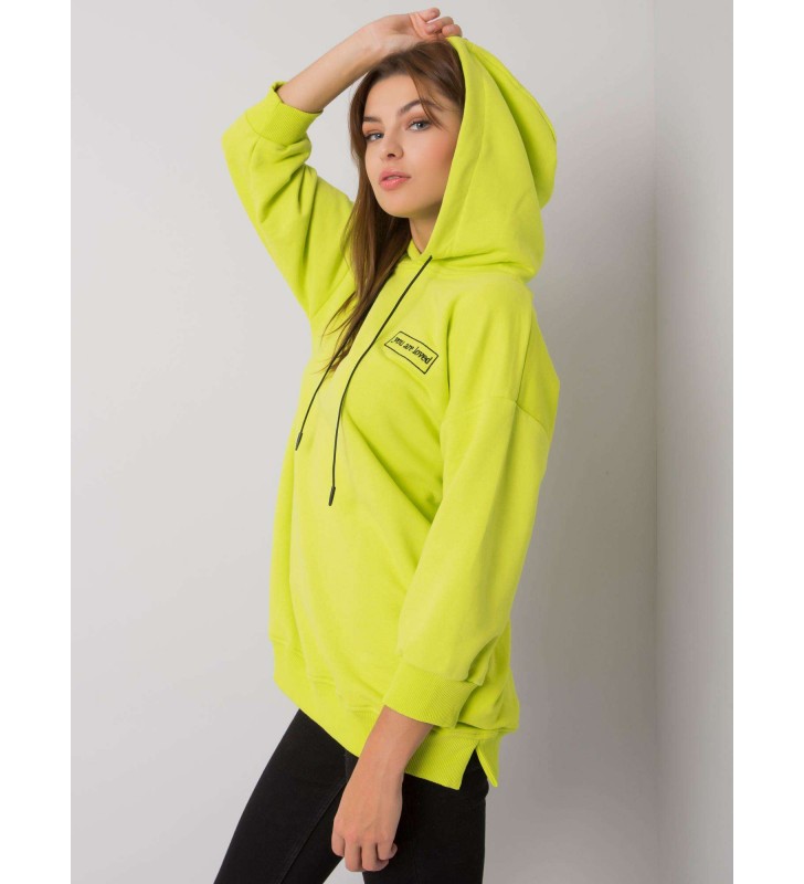 Bluza z kapturem RV-BL-6935.18P limonkowy