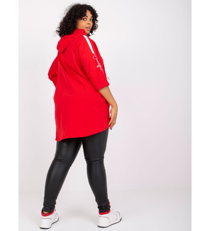 Bluza plus size RV-BL-6796.86 czerwony