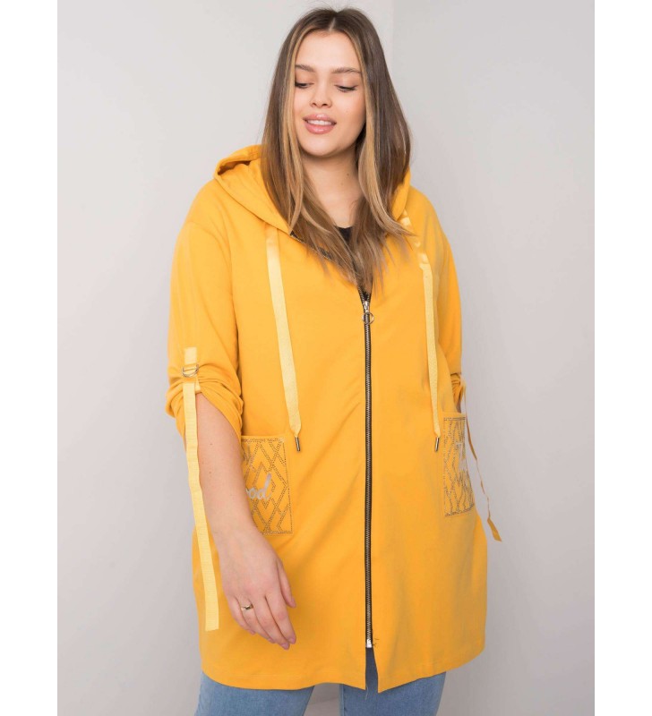 Bluza plus size RV-BL-6795.84 ciemny żółty