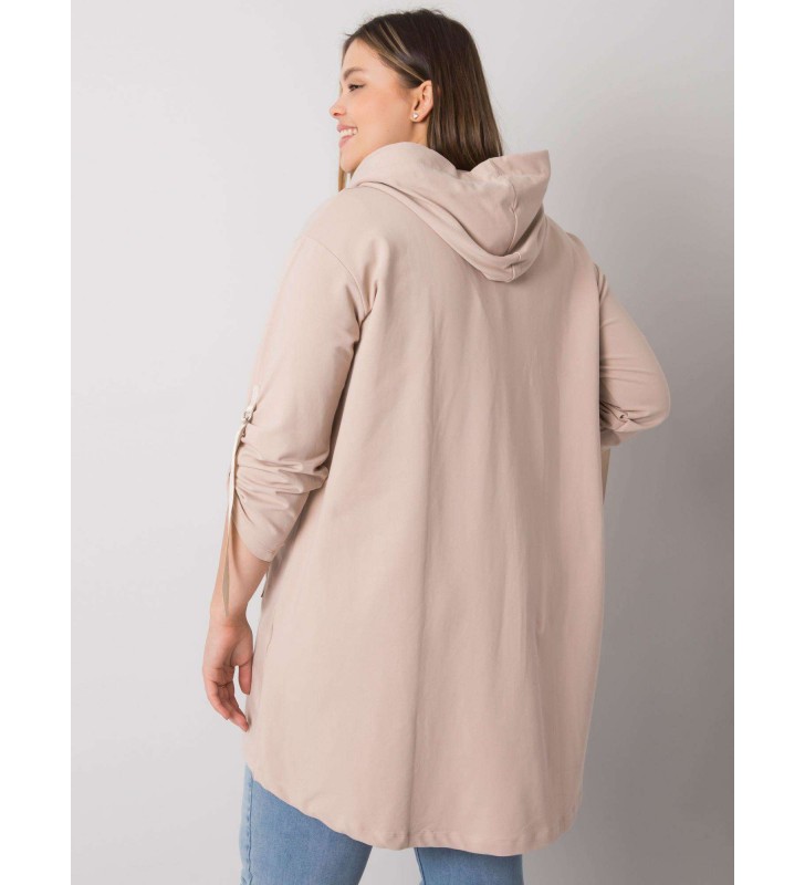 Bluza plus size RV-BL-6795.84 beżowy