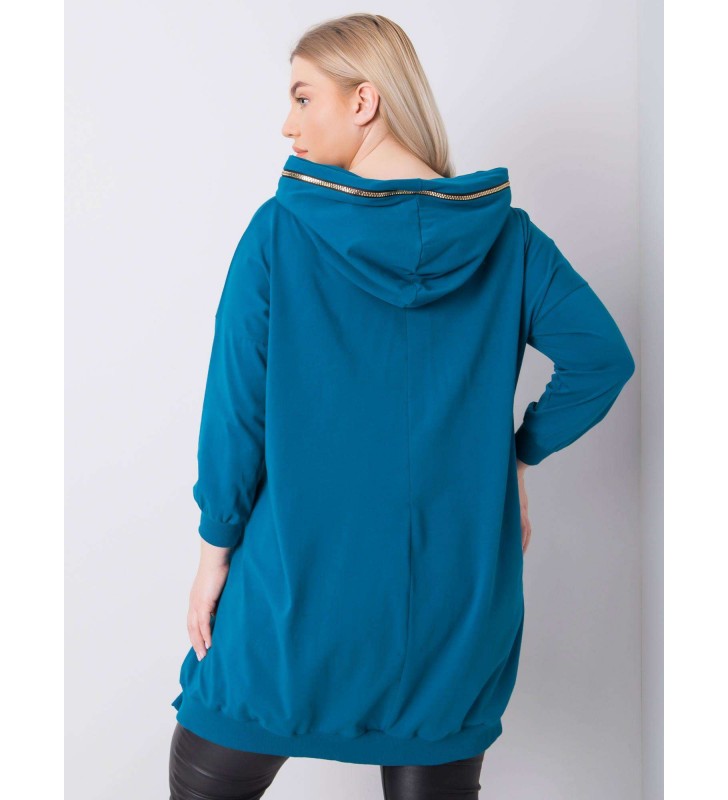 Bluza plus size RV-BL-6464.46P morski