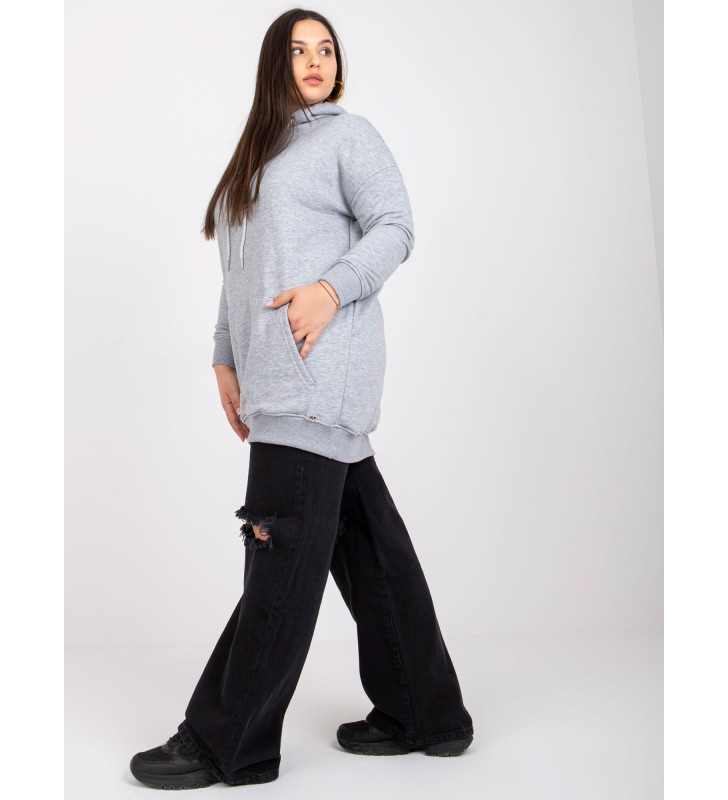 Bluza plus size RV-BL-6338.19X szary