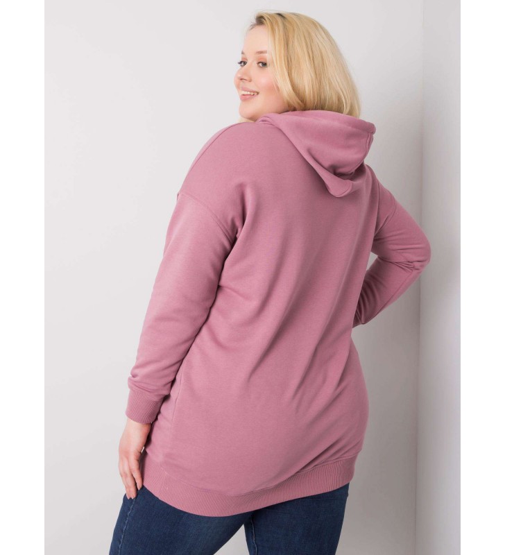 Bluza plus size RV-BL-6338.19X ciemny różowy