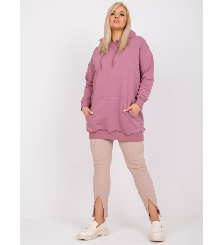 Bluza plus size RV-BL-6338.19X ciemny różowy