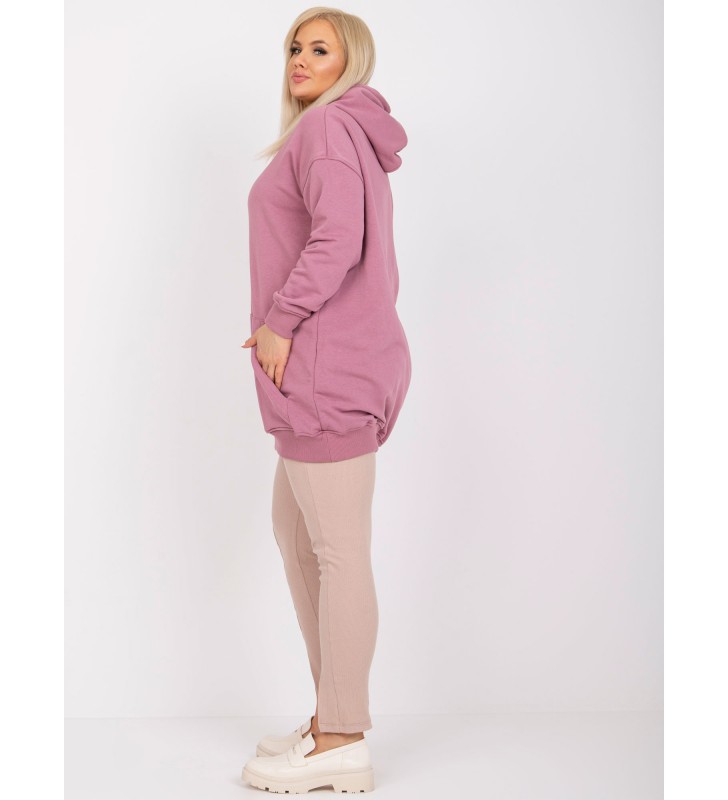 Bluza plus size RV-BL-6338.19X ciemny różowy