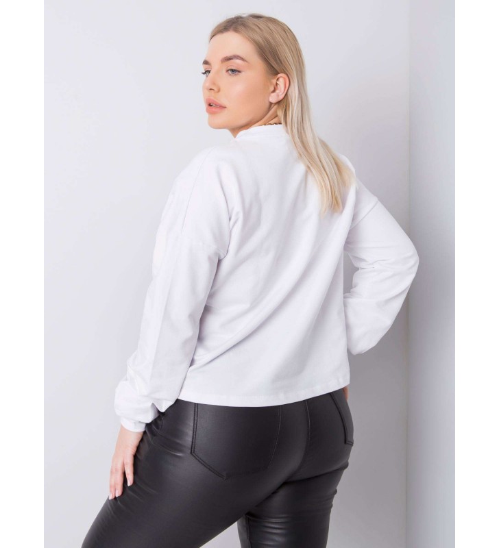 Bluza plus size RV-BL-6317.94 biały