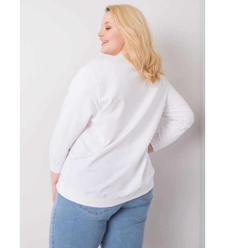 Bluza plus size RV-BL-6299.11 biały