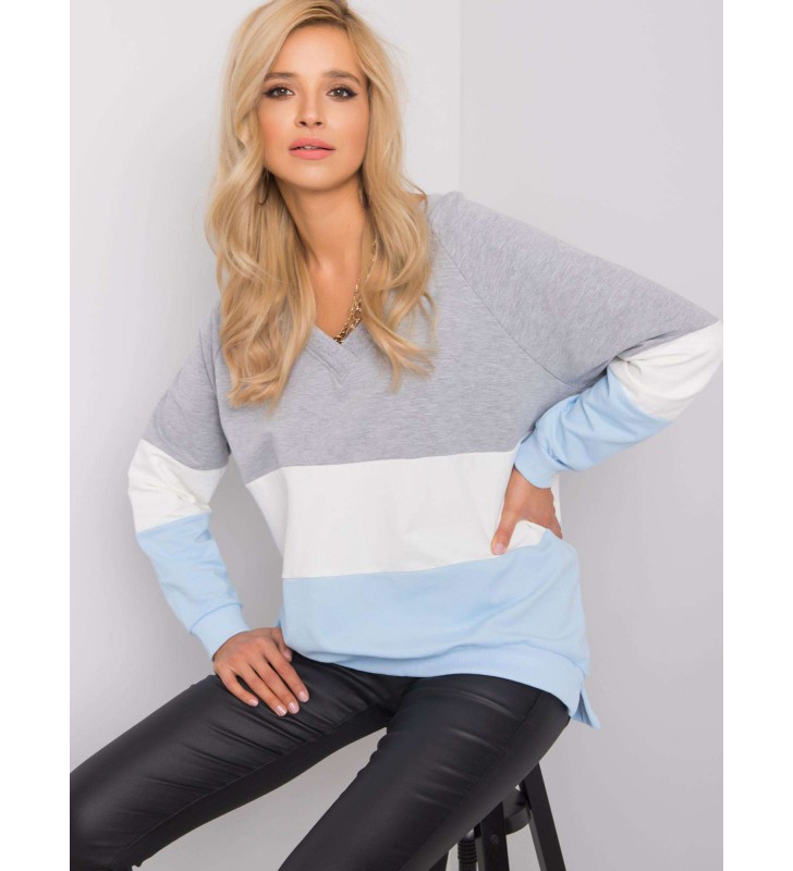 Bluza bez kaptura RV-BL-5972.07 szary