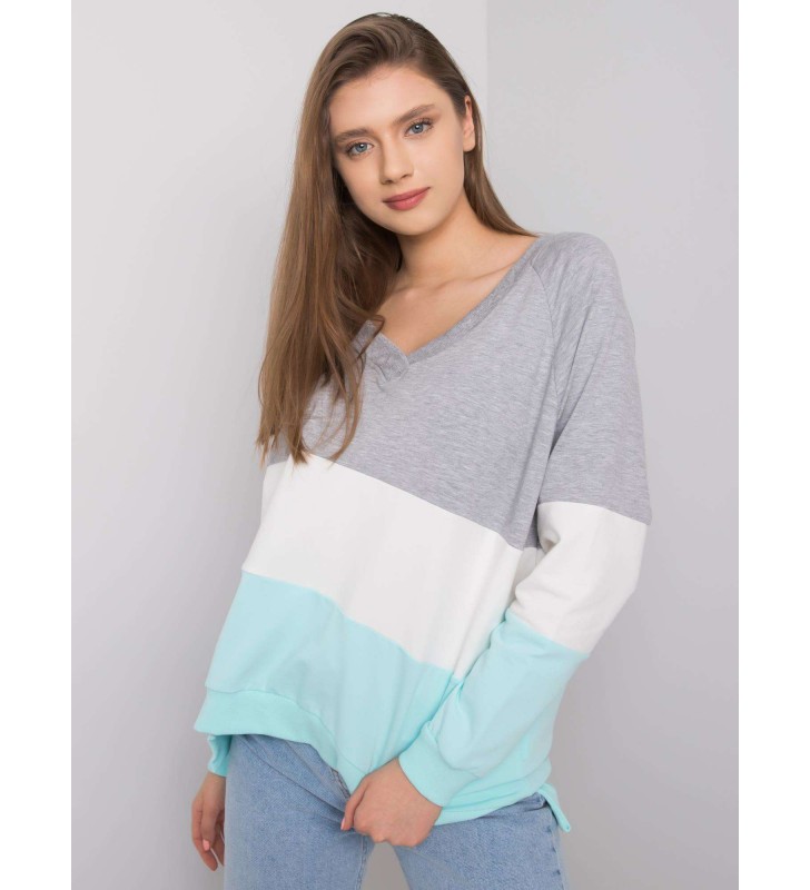 Bluza bez kaptura RV-BL-5972.07 mietowy