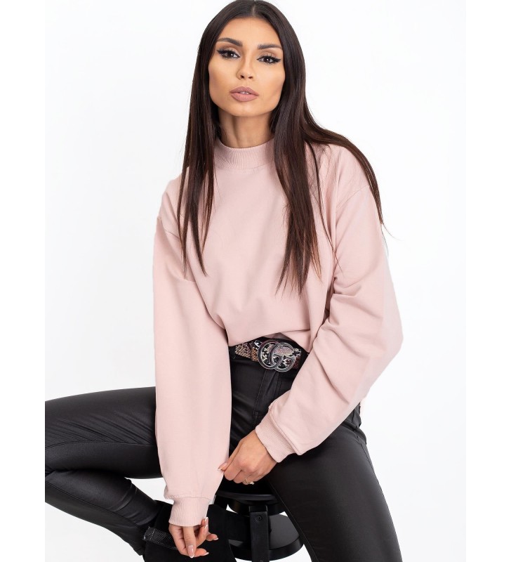 Bluza bez kaptura RV-BL-5185.93P jasny różowy