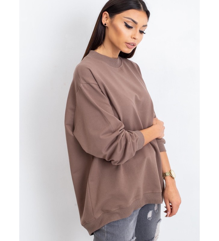 Bluza bez kaptura RV-BL-5185.92P brązowy