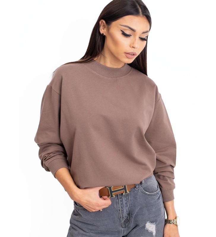 Bluza bez kaptura RV-BL-5185.92P brązowy