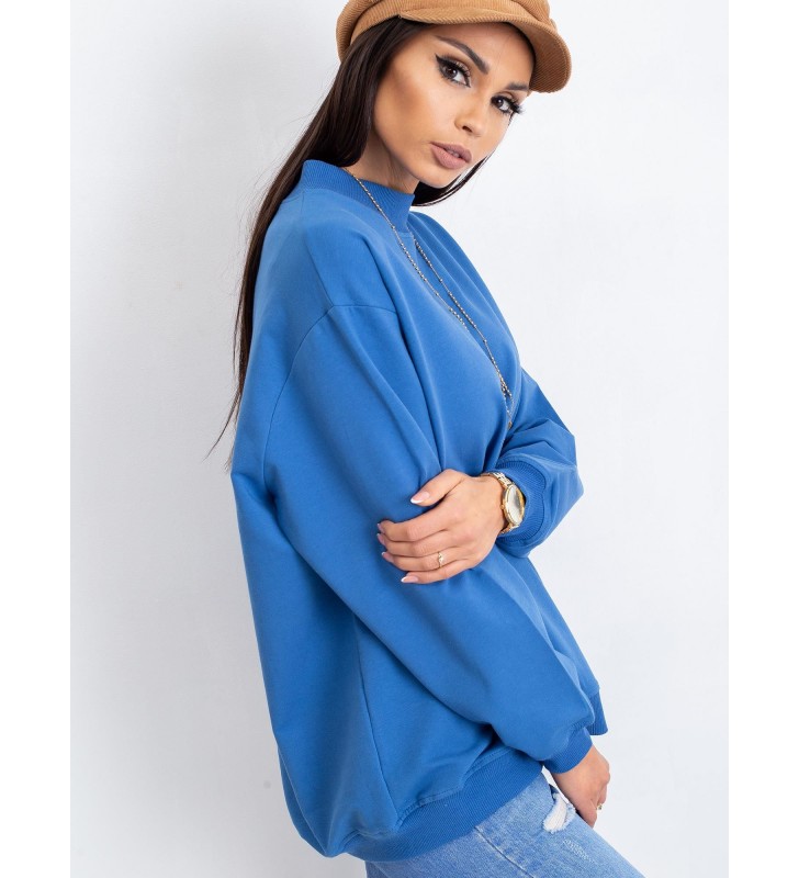 Bluza bez kaptura RV-BL-5185.73P ciemny niebieski