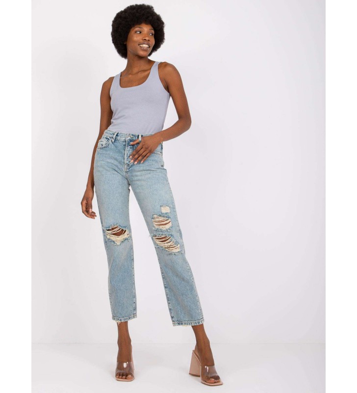 Spodnie jeans jeansowe RO-SP-PNT-N06.69P jasny niebieski