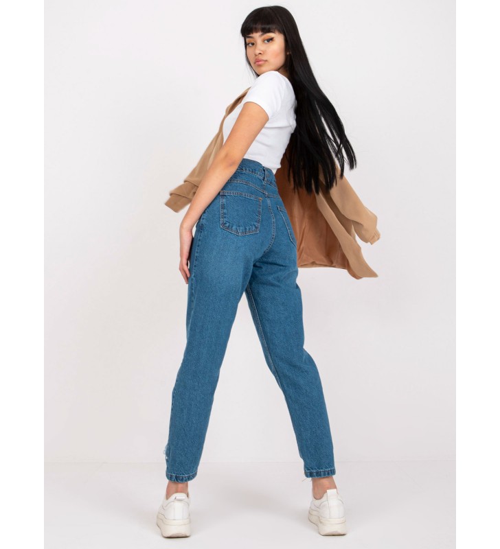 Spodnie jeans jeansowe RO-SP-PNT-4005.69 ciemny niebieski