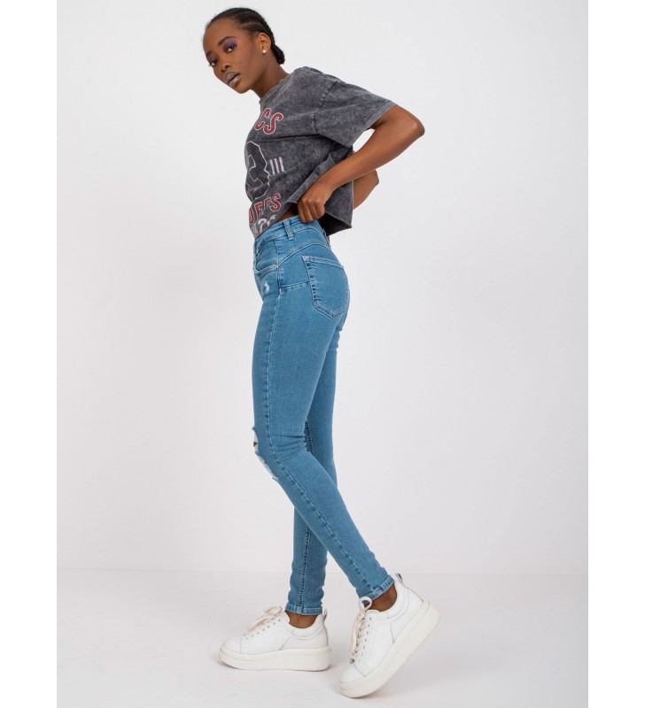 Spodnie jeans jeansowe RO-SP-PNT-2307.41X niebieski