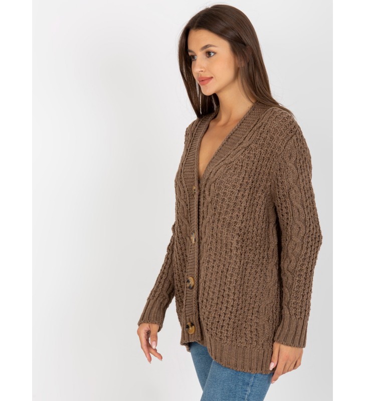 Sweter rozpinany LC-SW-8001.14P brązowy