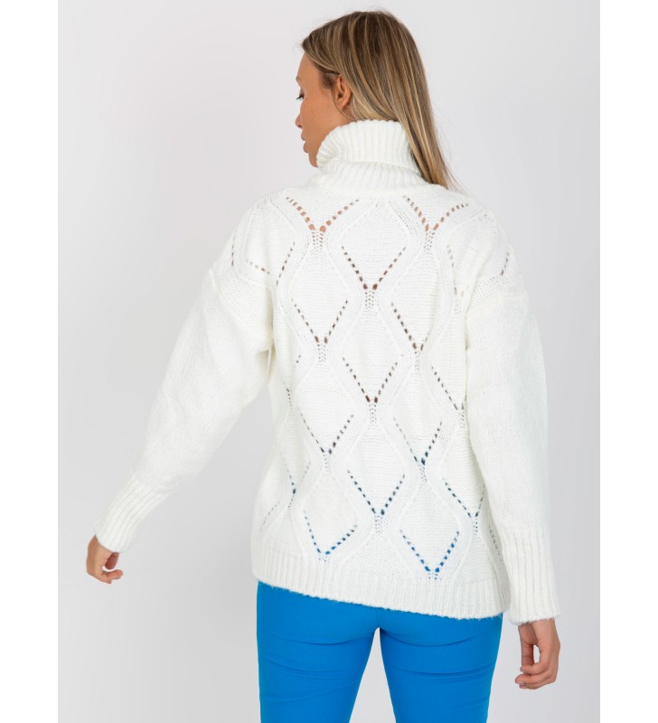 Sweter z golfem LC-SW-3019.05P ecru