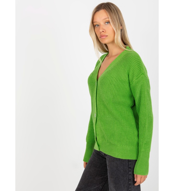 Sweter rozpinany LC-SW-0321.06X jasny zielony