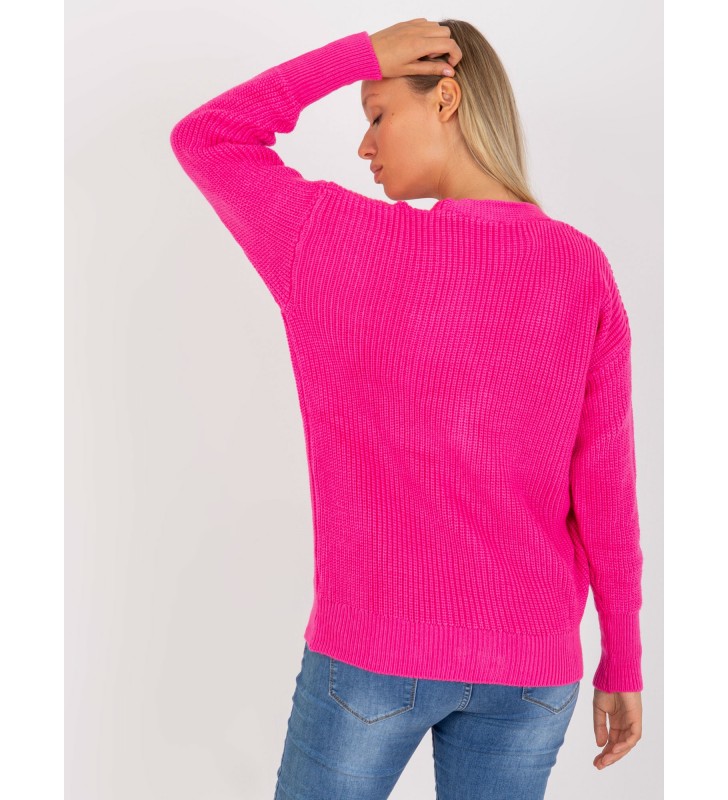 Sweter rozpinany LC-SW-0321.06X fluo różowy