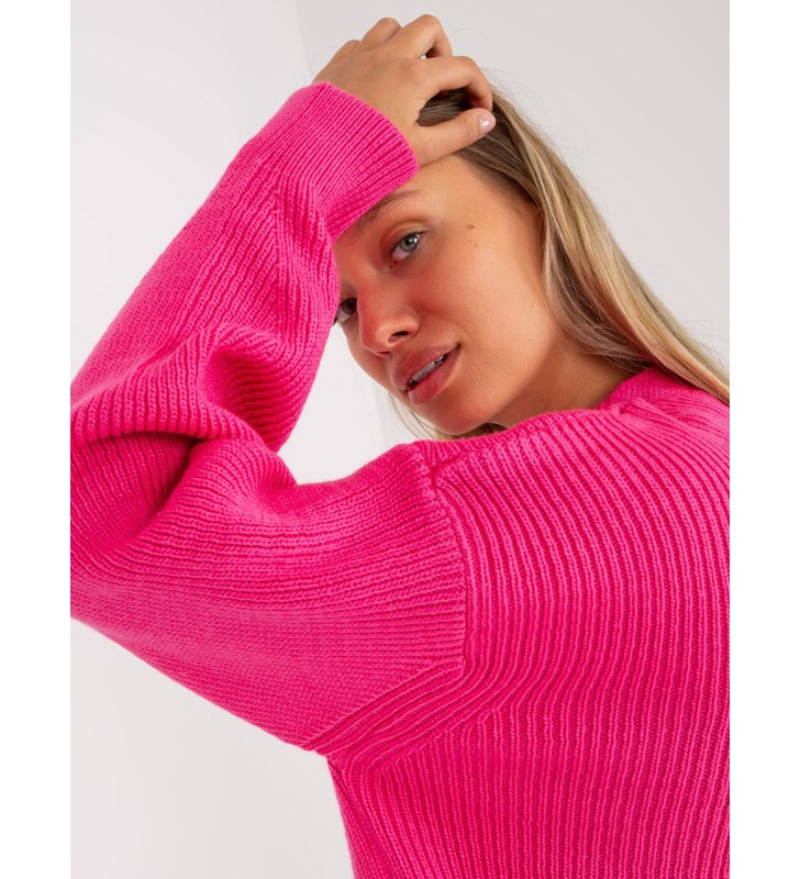 Sweter rozpinany LC-SW-0267.06X fluo różowy