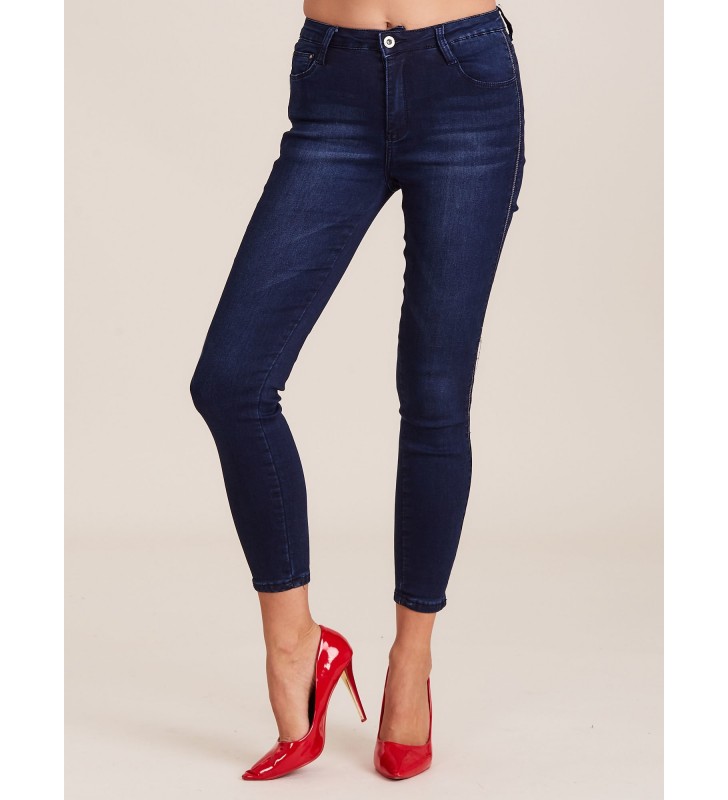 Spodnie jeans jeansowe JMP-SP-BF8952.59 ciemny niebieski