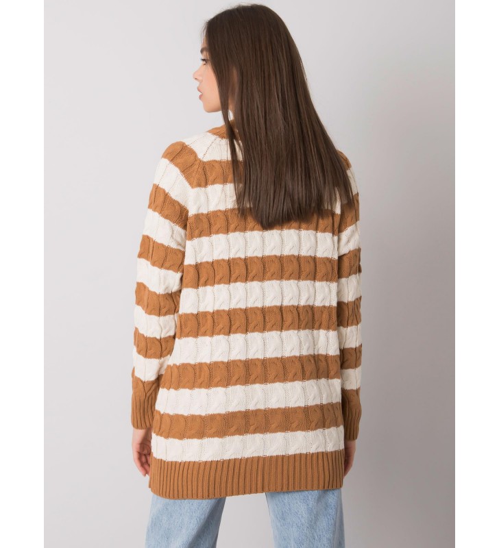 Sweter rozpinany FE-SW-3358.13 camelowy